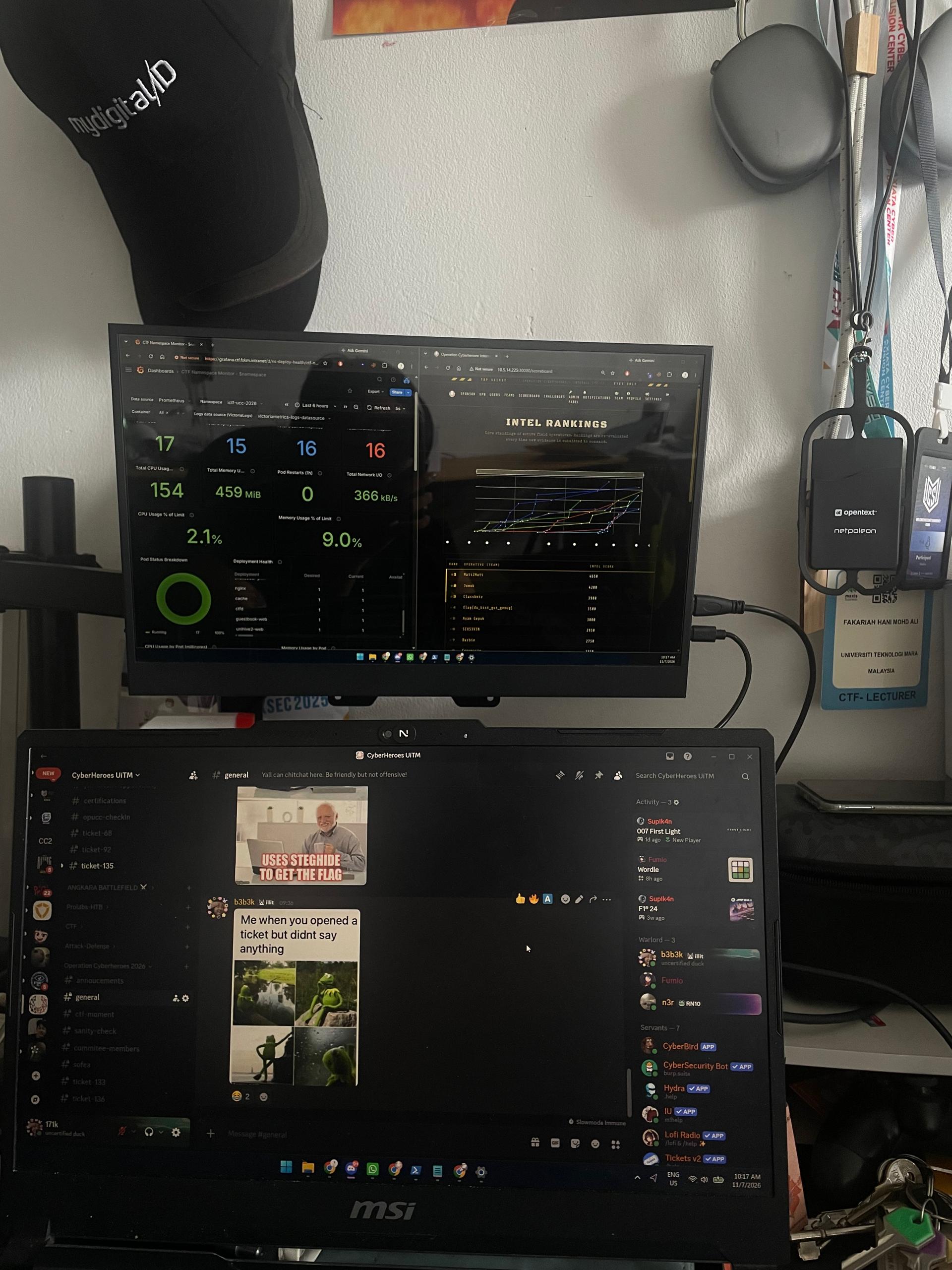 OPUCC26 challenge creation and live operations screenshot, image 1 of 6