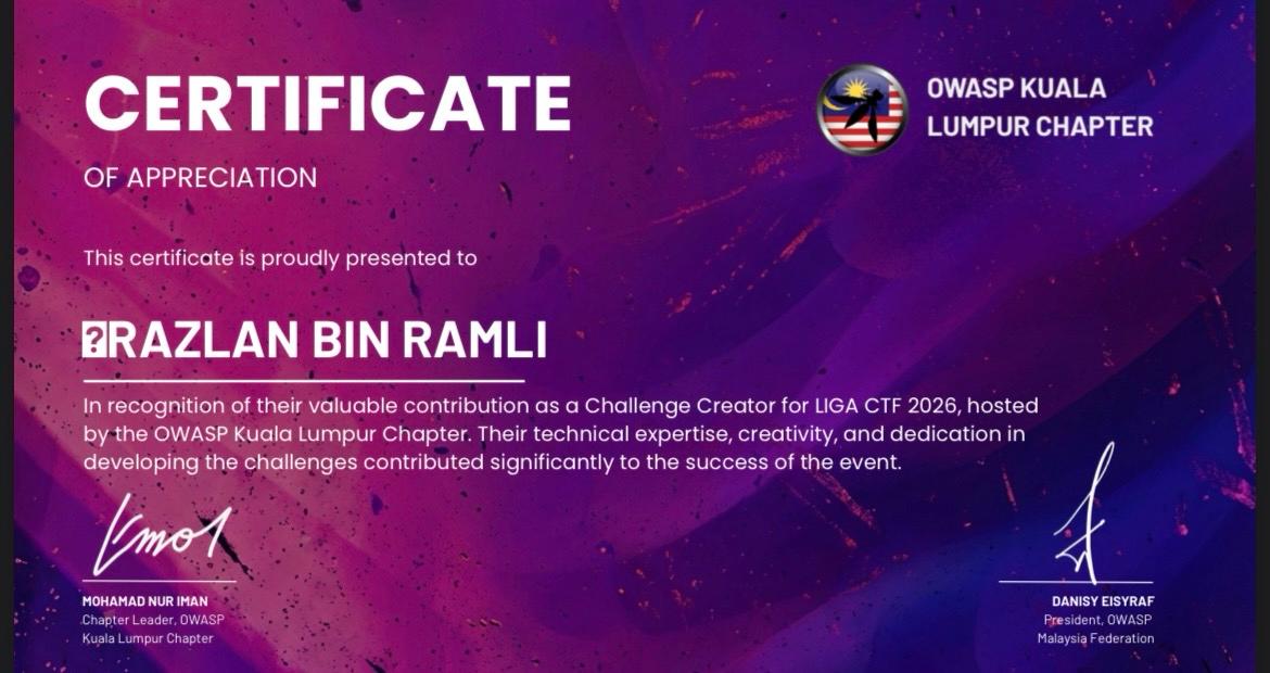 OWASP Liga CTF challenge creation record, image 3 of 4