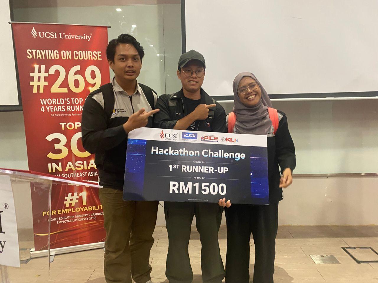 UCSI CTF 2025 first runner-up team photo, image 4 of 5