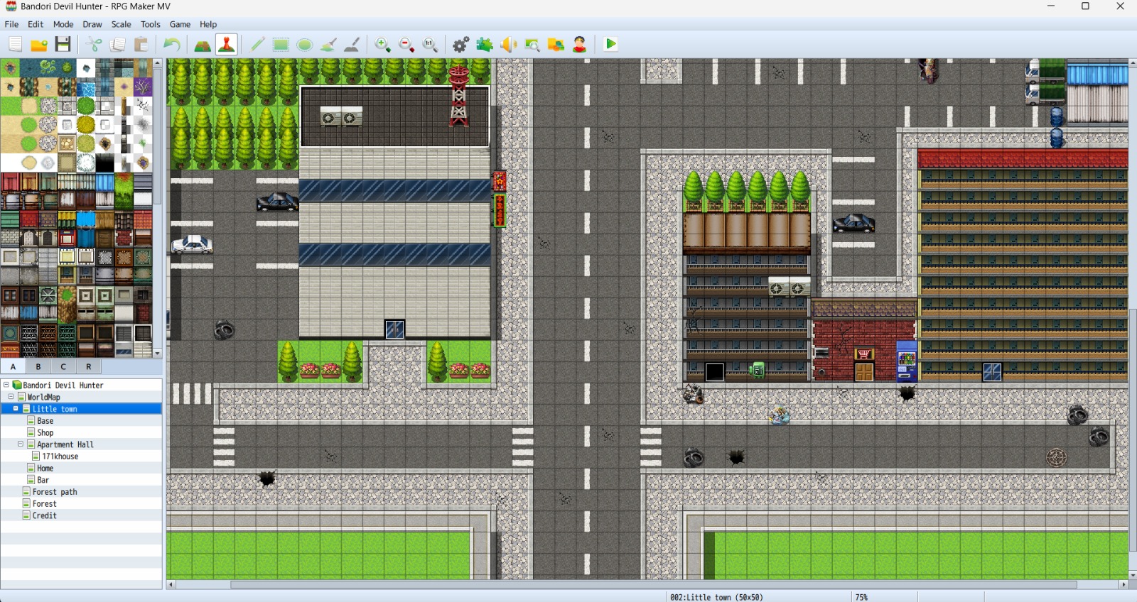 RPG Maker MV cybersecurity challenge development screenshot, image 1 of 8