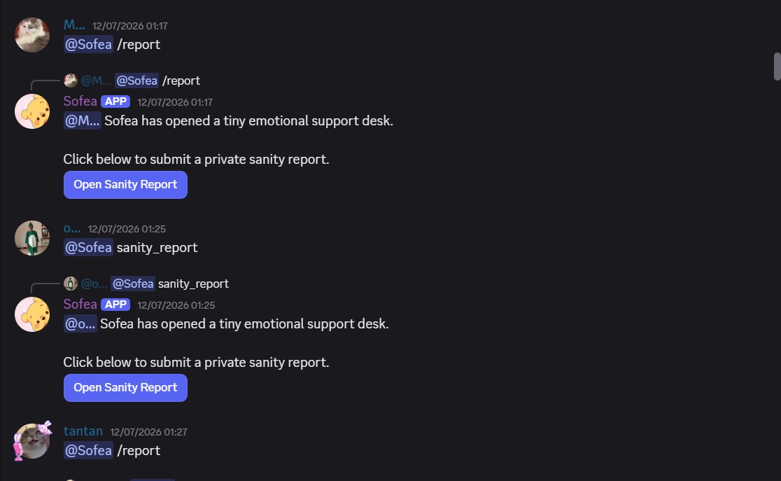 Sofea Discord security challenge bot screenshot, image 3 of 4