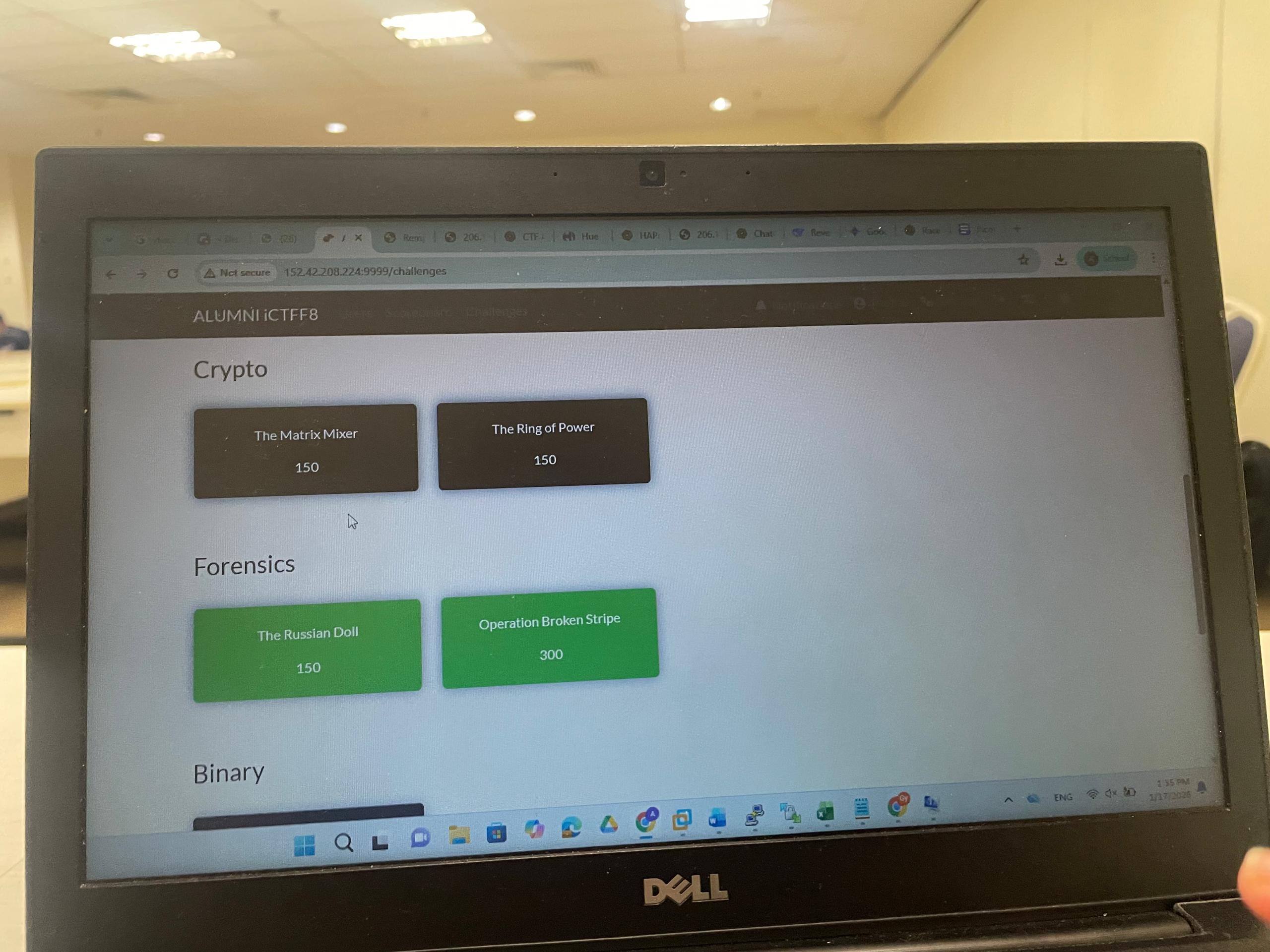 Photo from the Taming25 CTF Finals, image 1 of 6