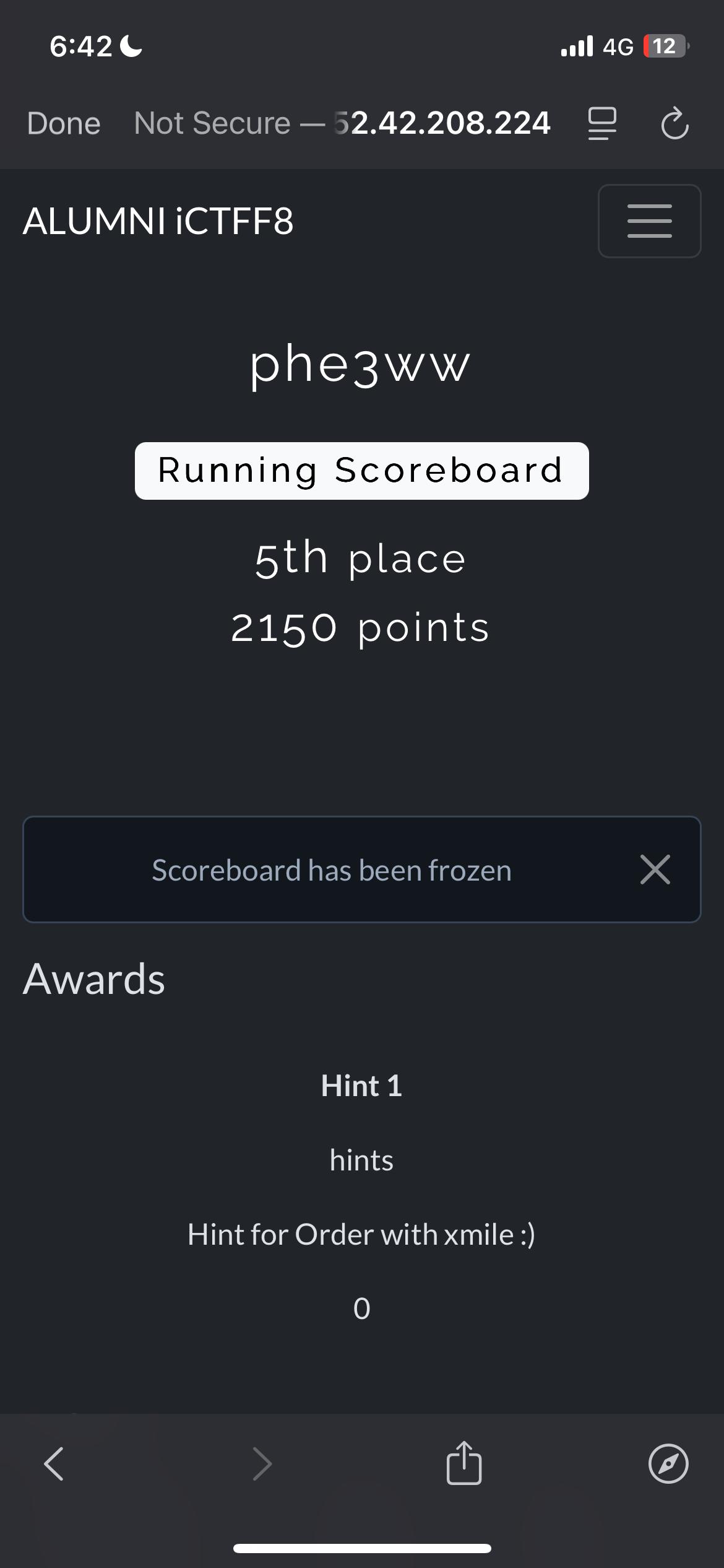 Photo from the Taming25 CTF Finals, image 4 of 6